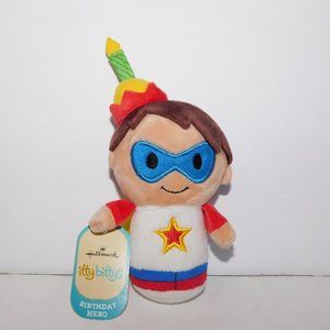 Hallmark Itty Bittys 7" Plush BIRHTDAY HERO Boy New with Tag Stuffed